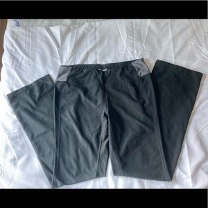 Wide waist and semi relaxed leg opening leggings